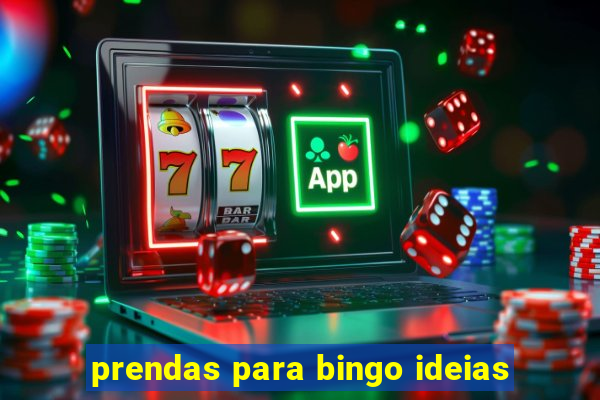 prendas para bingo ideias